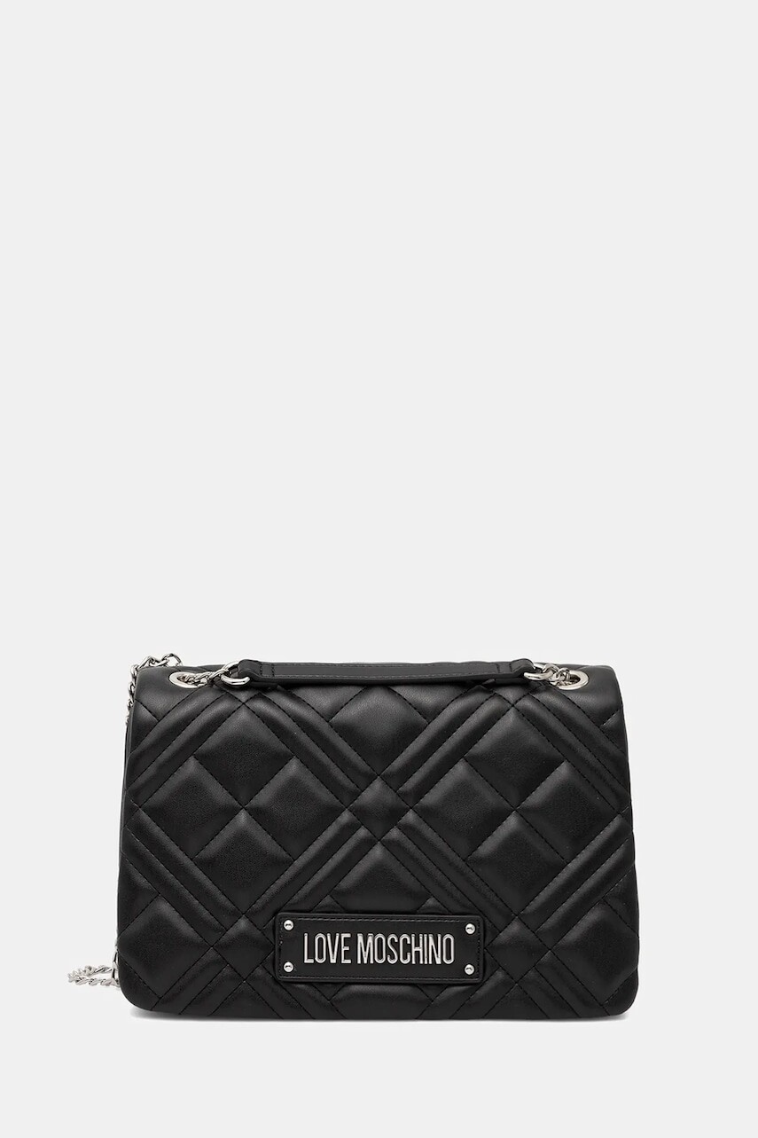 Kabelka Love Moschino čierna farba, JC4153PP0MLA000B