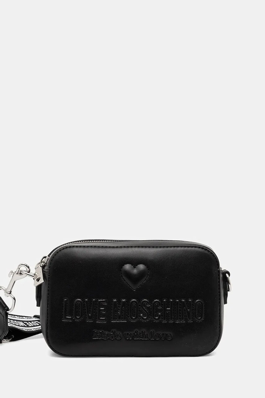 Kabelka Love Moschino čierna farba, JC4220PP0MKF000B