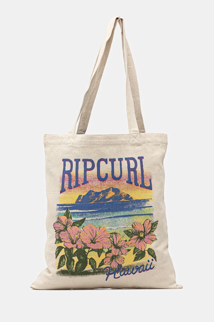 Bavlnená taška Rip Curl béžová farba, 02KWSB