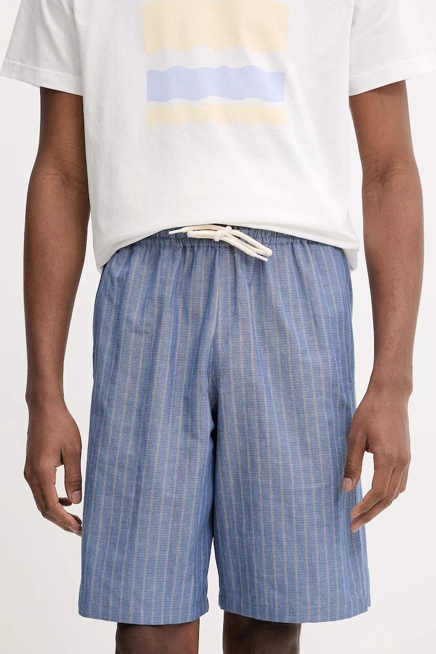 Šortky s prímesou ľanu A.P.C. short paul COHFW.H10205
