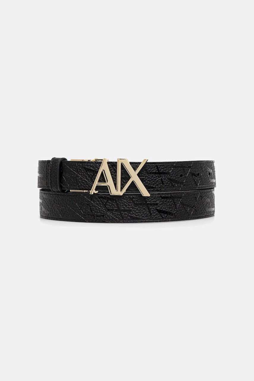 Obojstranný opasok Armani Exchange čierna farba, XW001203 AF13680