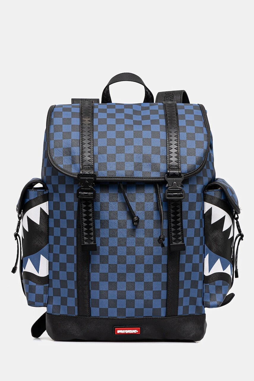 Ruksak Sprayground tmavomodrá farba, veľký, vzorovaná, 910B7441NSZ