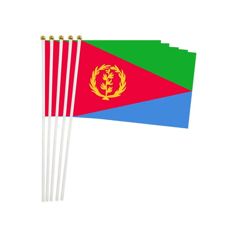 Vlajka Eritrea 14 x 21 cm na plastovej tyčke