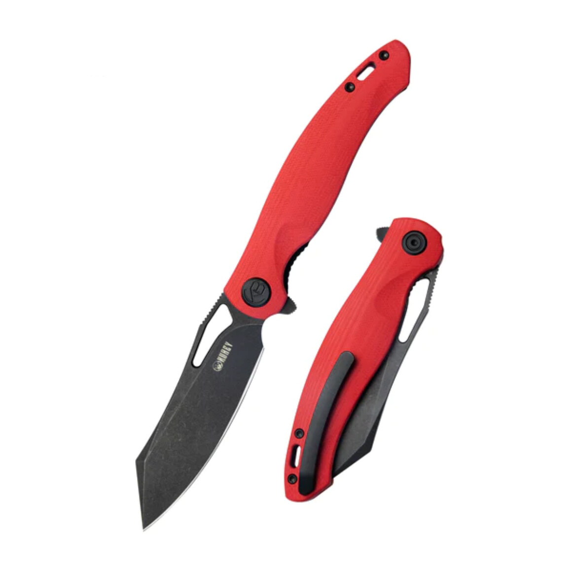 Nôž zatvárací Kubey KU239 - červený-čierny