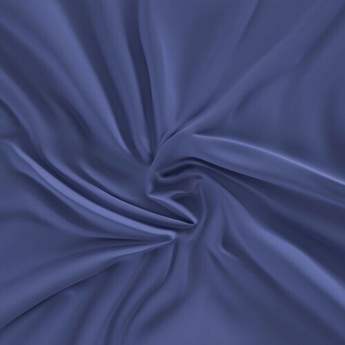 Kvalitex Saténové prestieradlo s gumou tmavomodrá, 180 x 200 cm