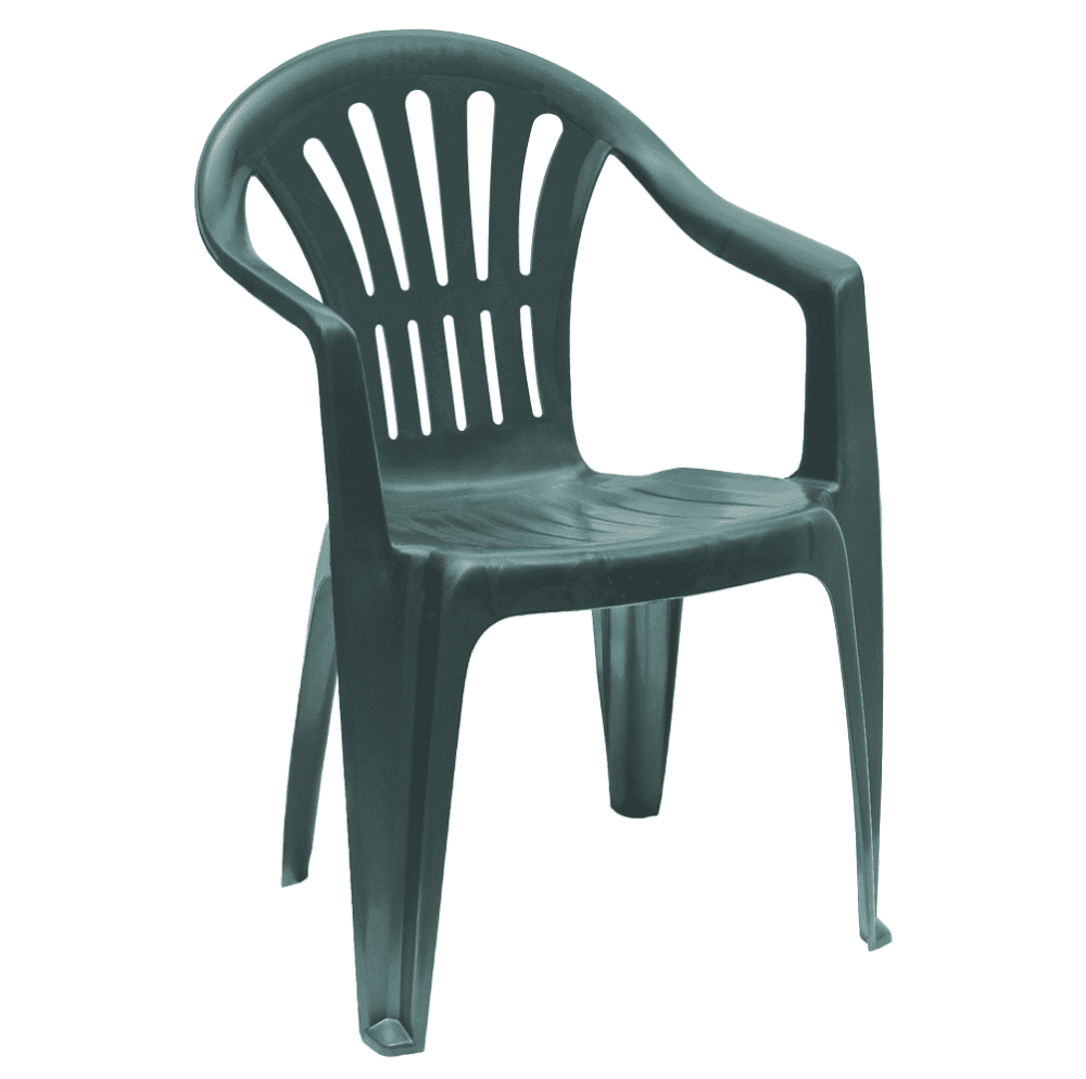 Záhradné stohovateľné kreslo, zelená, KIONA