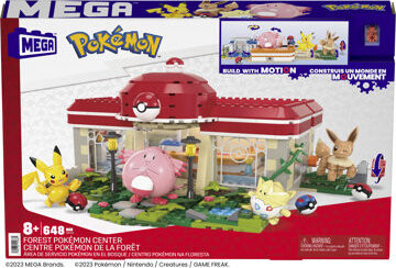 Mega Pokémon Pohyblivé centrum Pokémonov so 4 figúrkami