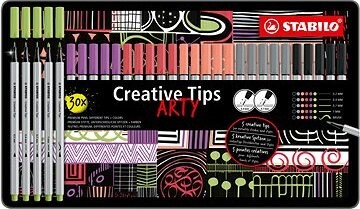 STABILO Creative Tips ARTY – súprava 30 ks v plechu (6 farieb Pastel)