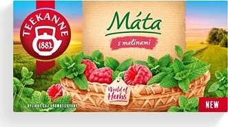 Teekanne Mäta s malinami 20× 1,5 g