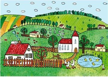 Marionetino Dedina, Izbička – scéna