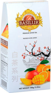 BASILUR White Tea Mango Orange papier 100 g