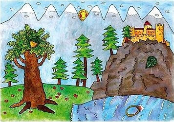 Marionetino Zámok, Zámocká komnata – scéna