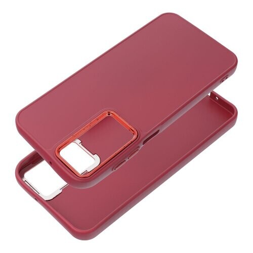 Puzdro Frame TPU Samsung Galaxy S25 Edge - červené