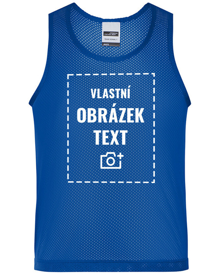 Dětský tréninkový rozlišovací dres - dres s vlastním potiskem - propracovaný editor