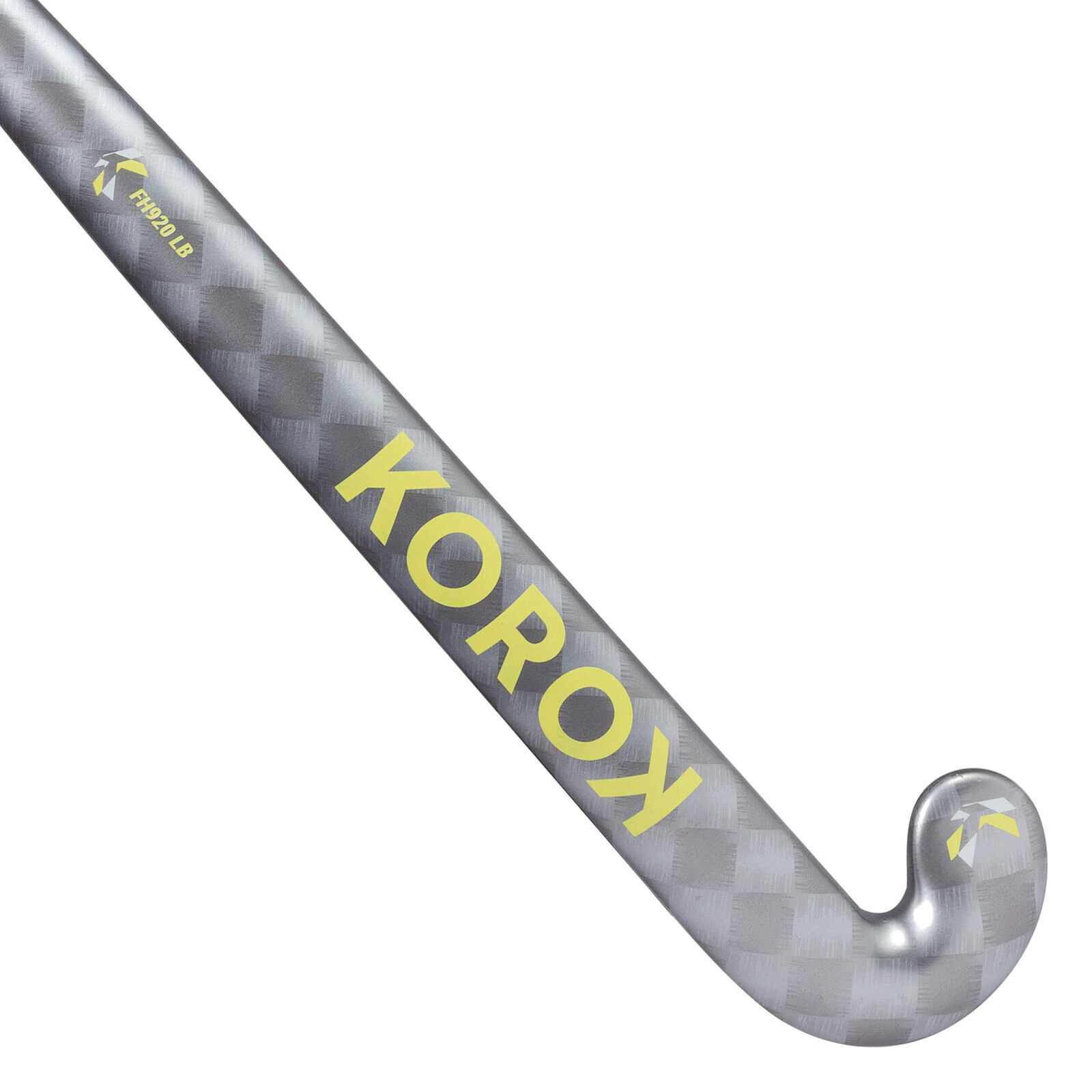 Hokejka na pozemný hokej 20 % karbónu low bow FH920 čierno-žltá