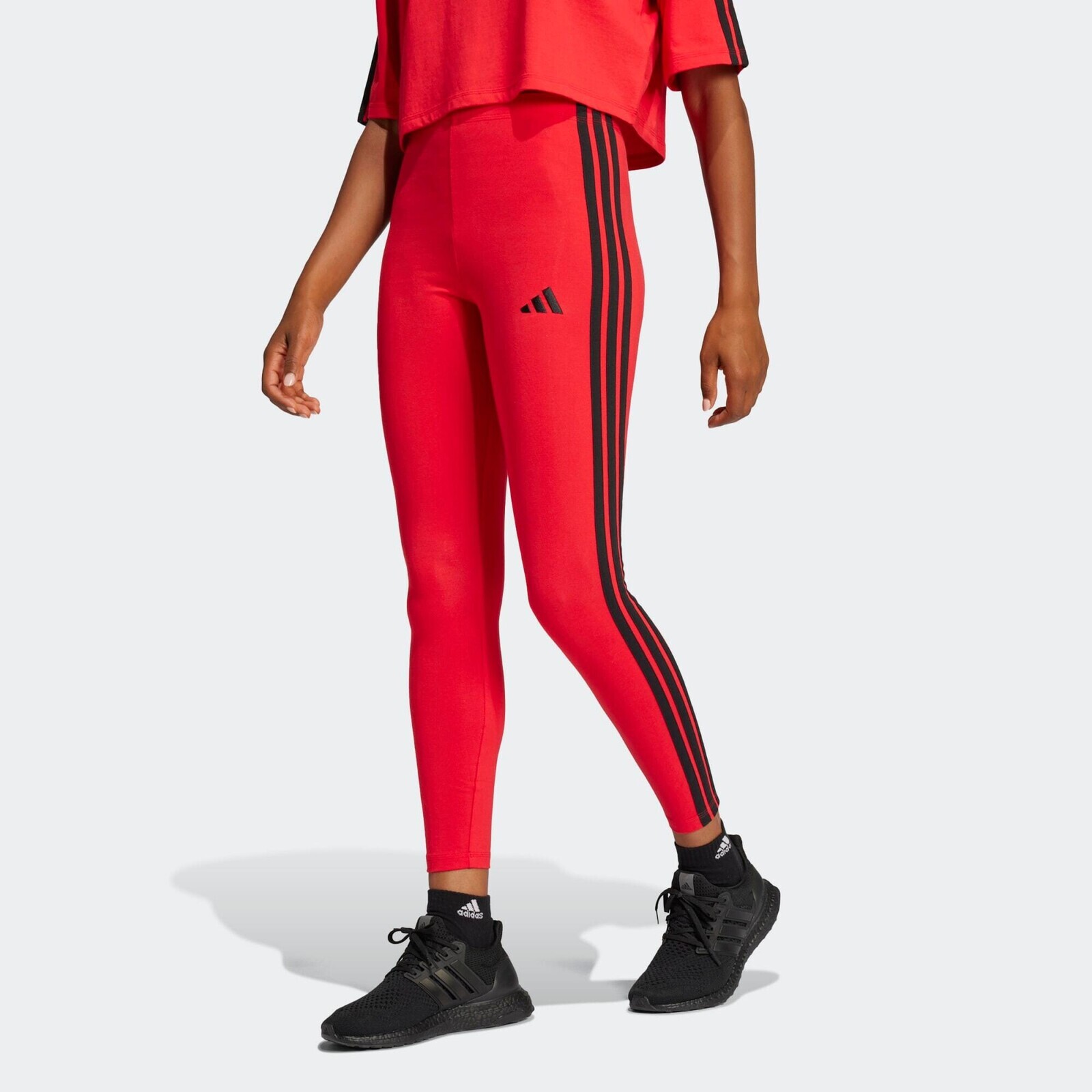 ADIDAS dámske legíny na fitness červené