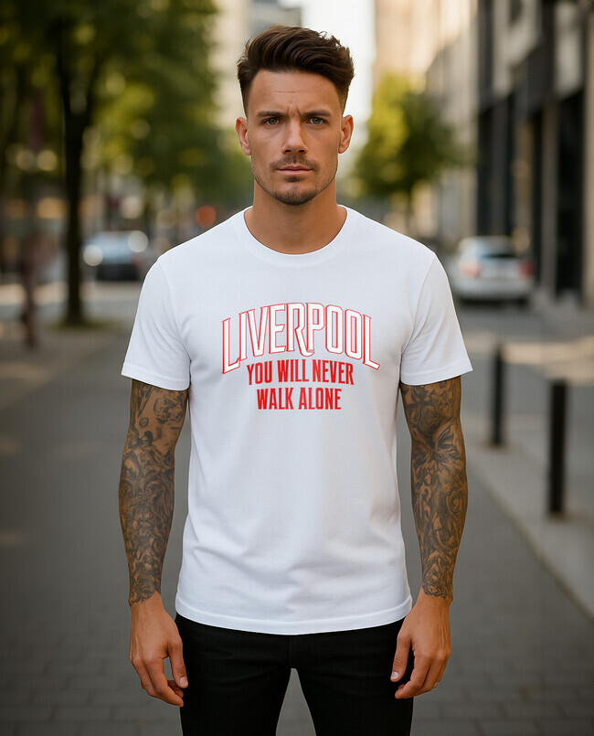 Liverpool 1 pánske tričko biele - 5XS (116)