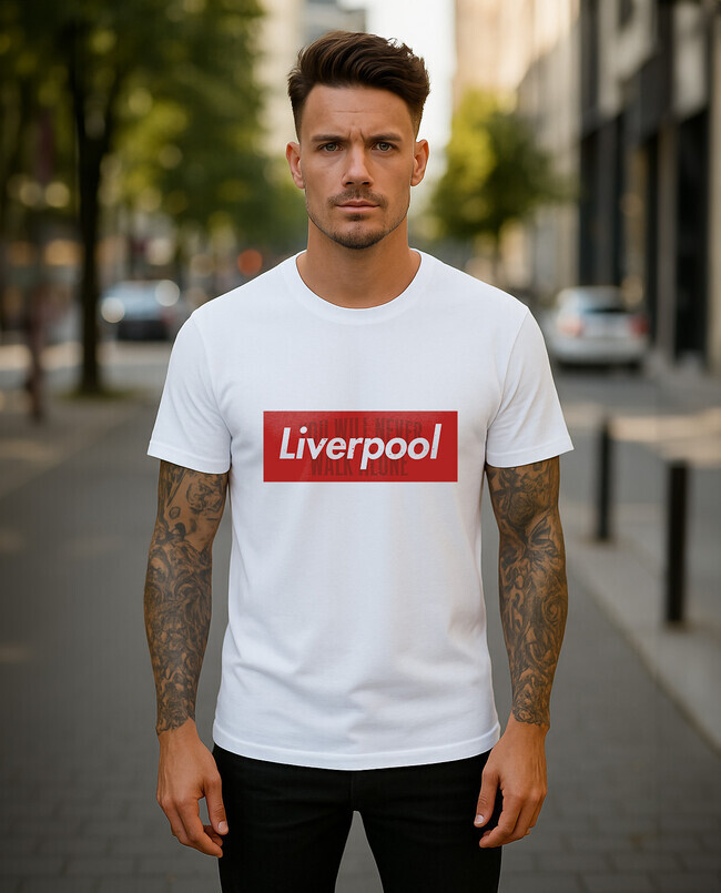 Liverpool 6 pánske tričko biele - 5XS (116)