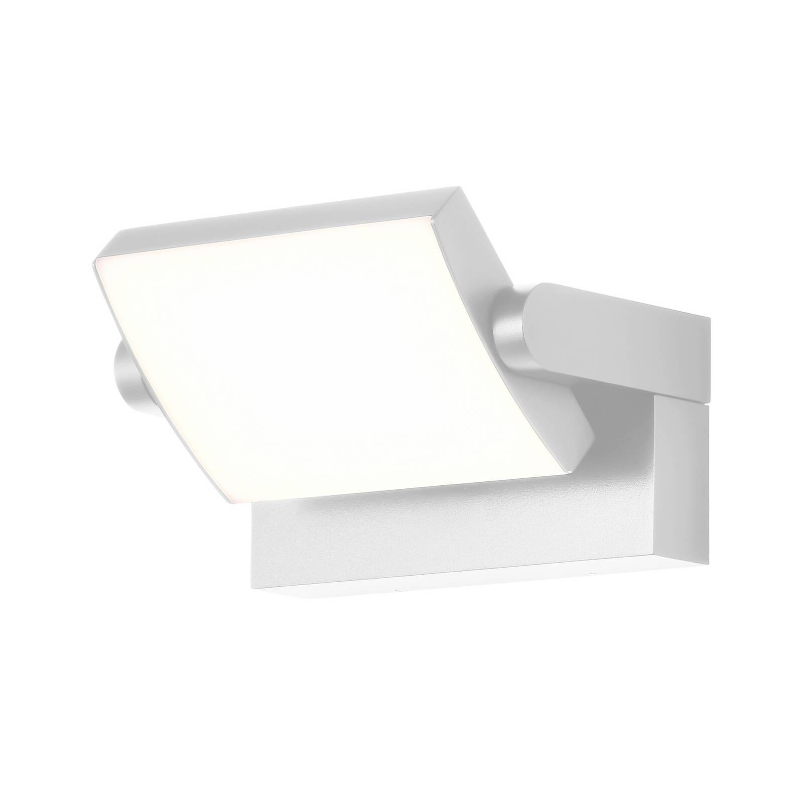 Nástenné svetlo LED CMD 9110, biele, šírka 21 cm, kov, IP54