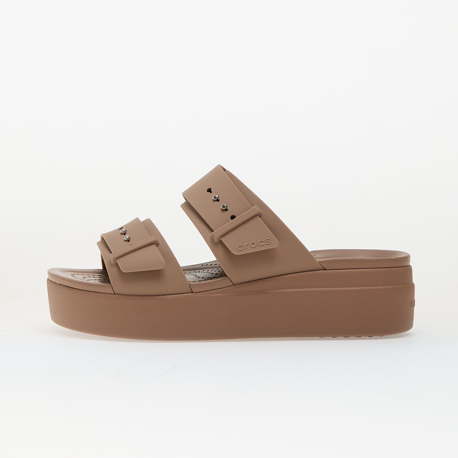 Tenisky Crocs Brooklyn Buckle Low Wedge Latte EUR 36-37