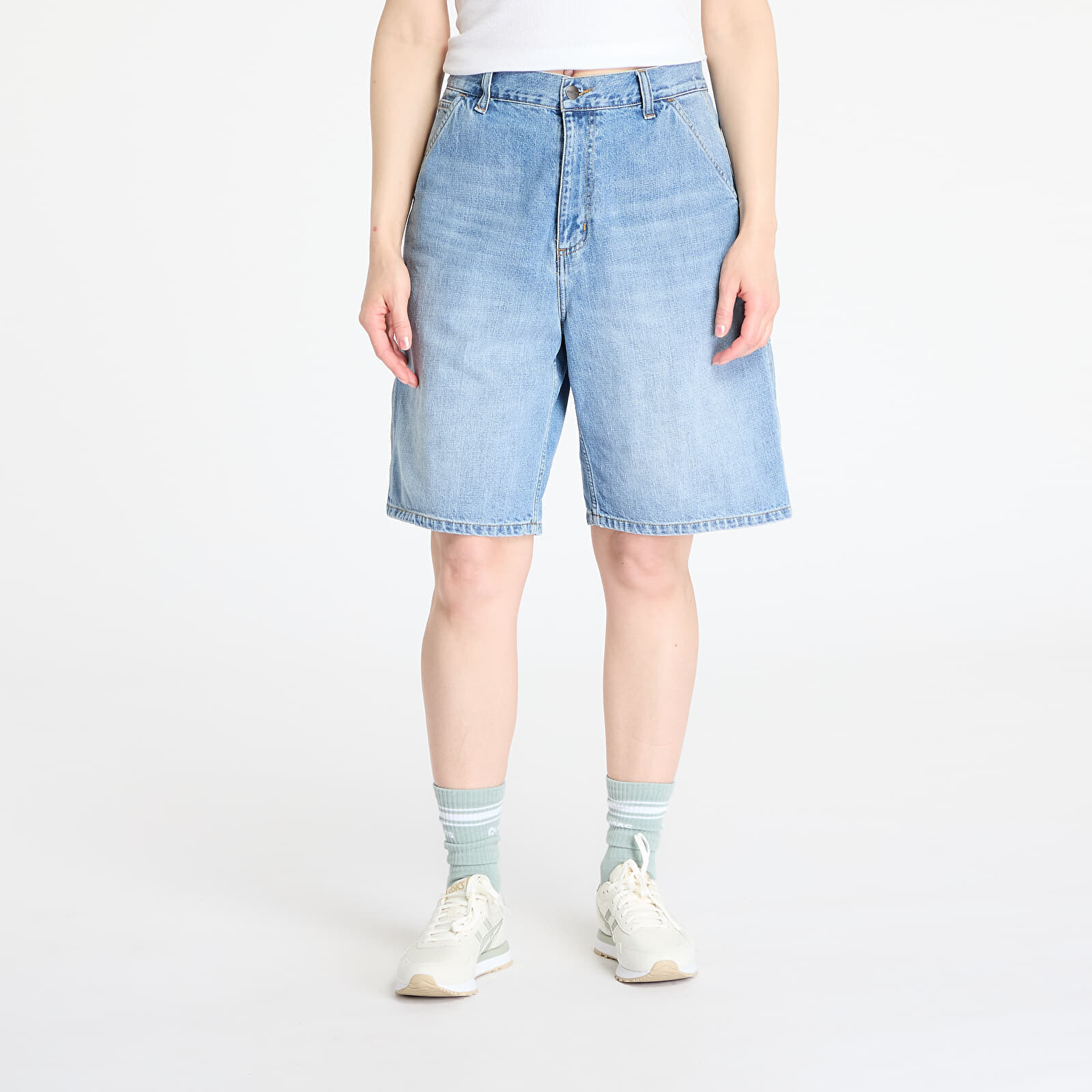 Šortky Carhartt WIP W' Brandon Single Knee Short Blue M