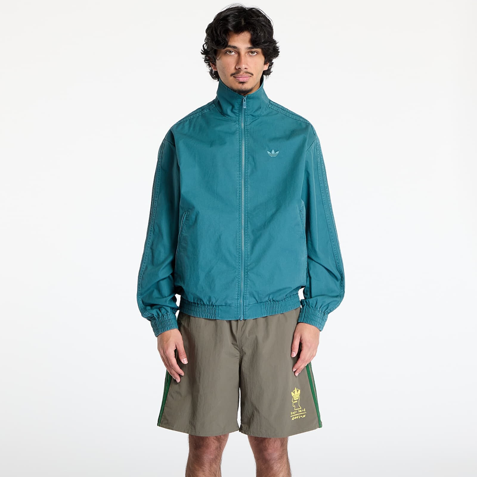 Bunda adidas Woven Firebird Tracksuit Jacket Green/ Tech Green S