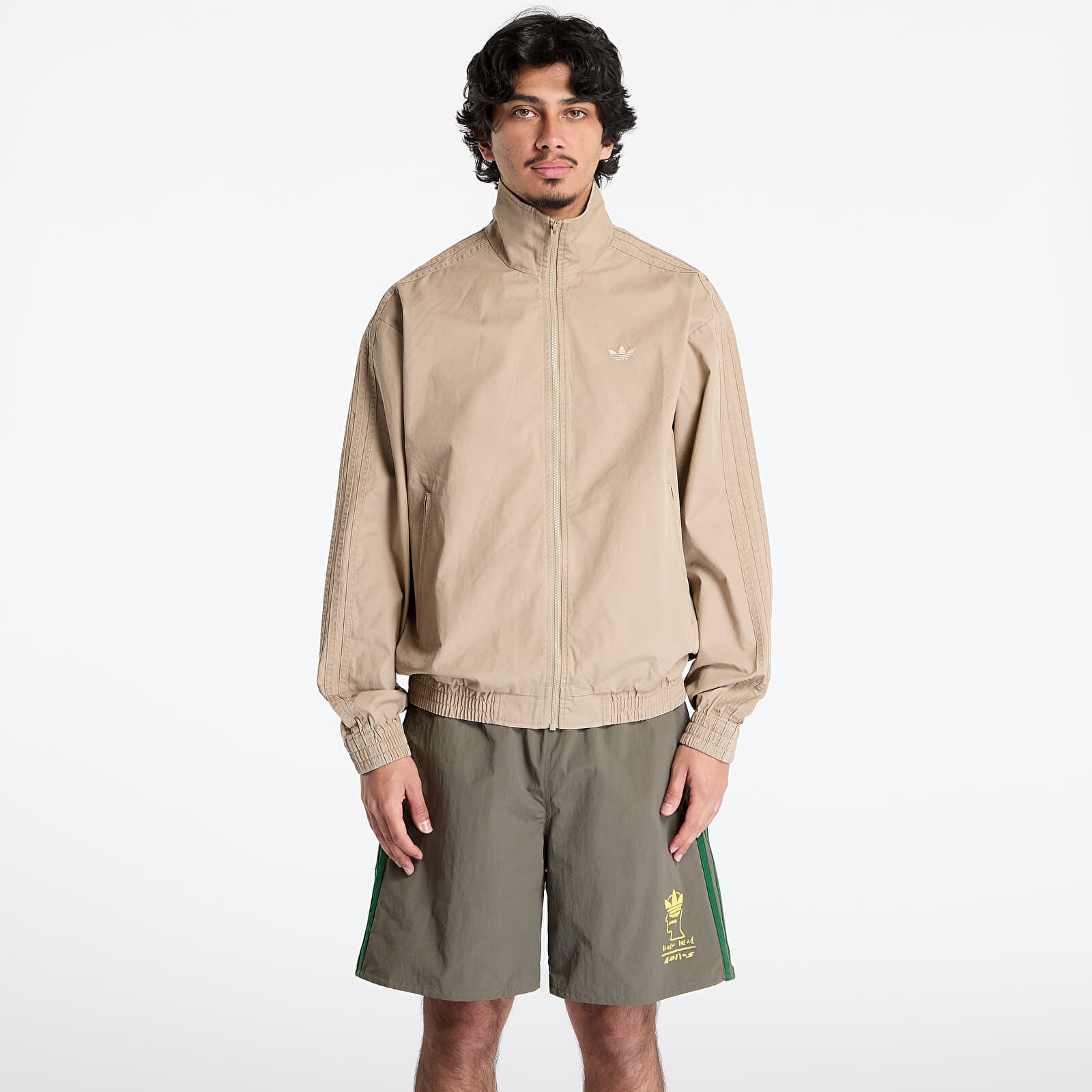 Bunda adidas Woven Firebird Tracksuit Jacket Brown/ Blanch Cargo S