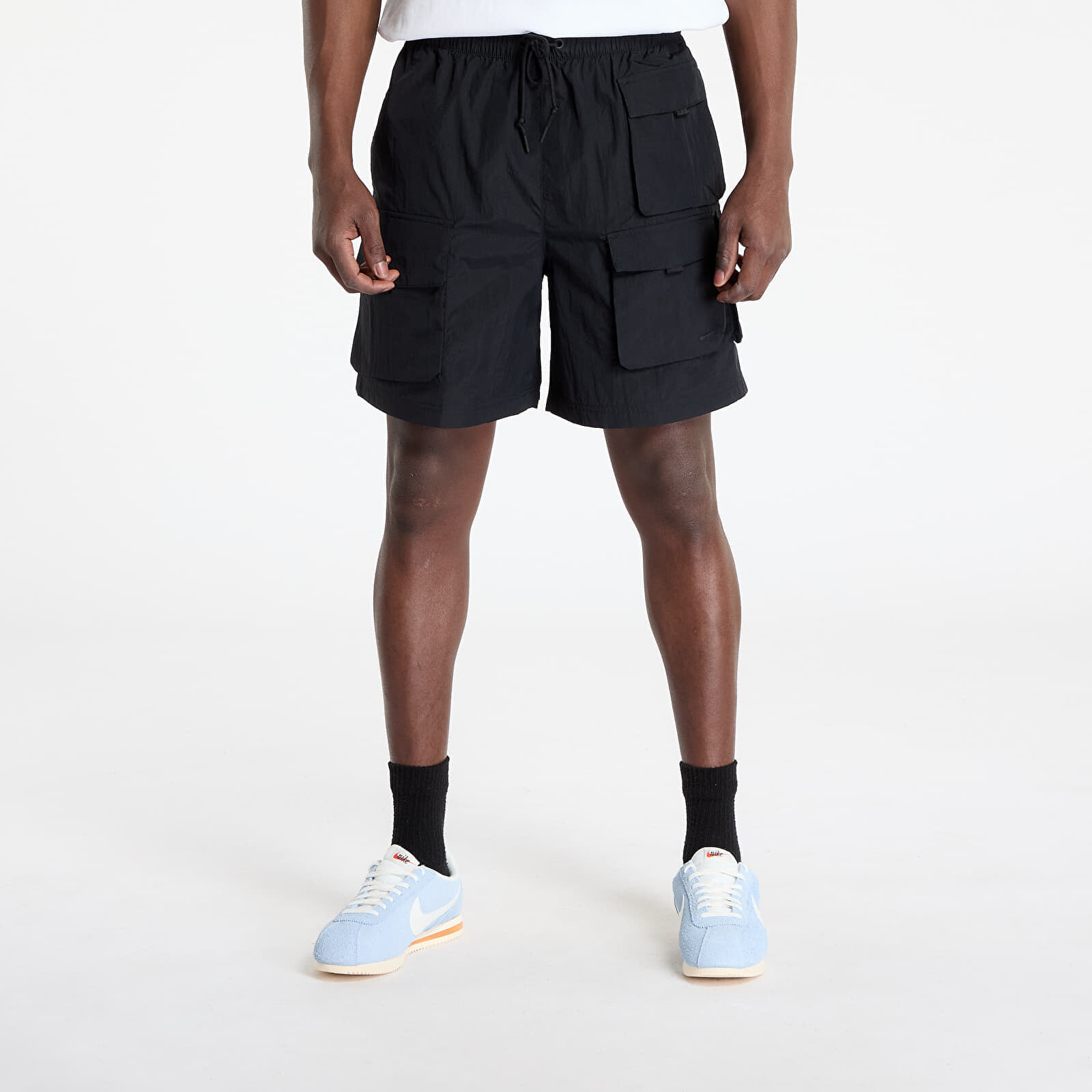 Šortky Nike Tech Men's Woven Cargo Shorts Black/ Black S