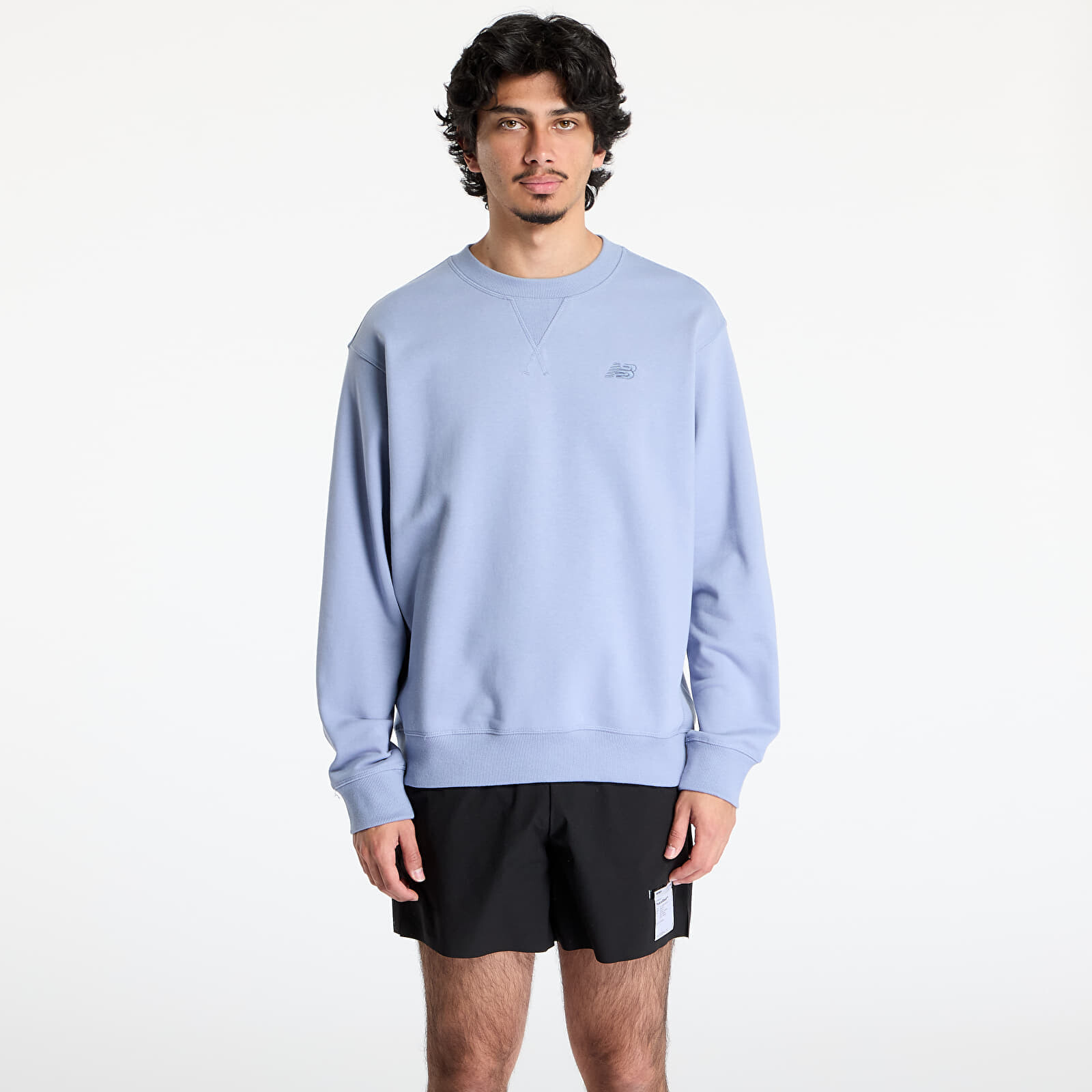 Mikina New Balance Athletics French Terry Crew Dusk Shower S