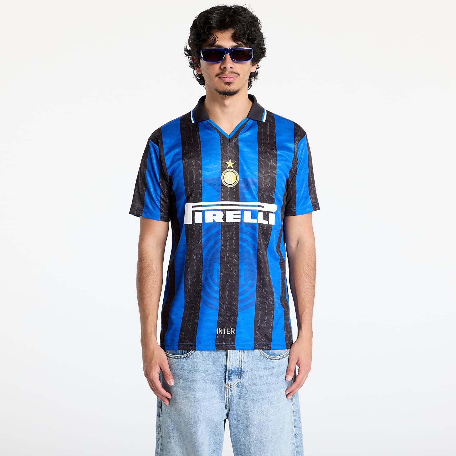 Dres COPA FC Internazionale 1997 - 98 Retro Football Shirt UNISEX Blue/ Black L