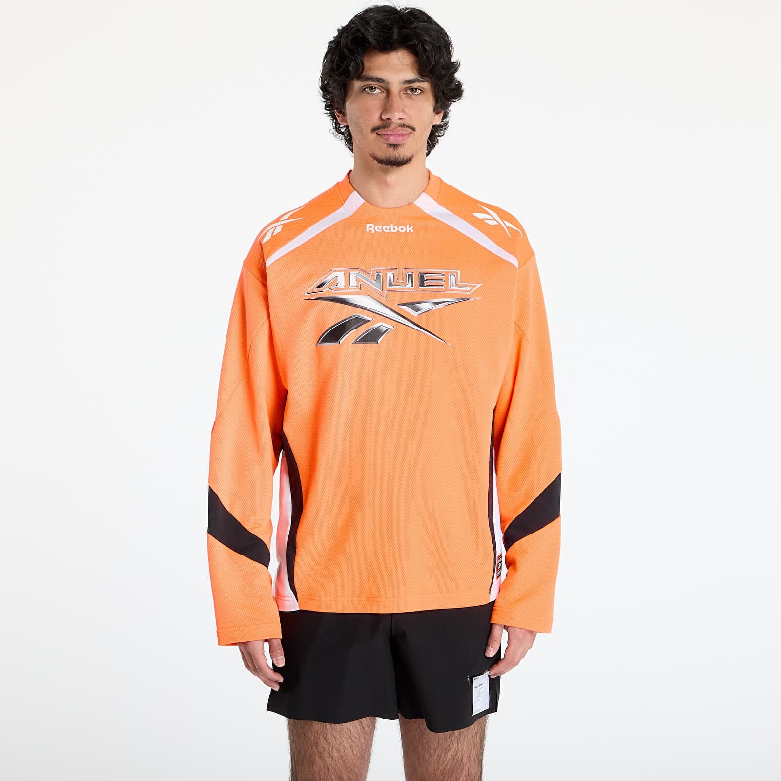 Tričko Reebok Anuel Motto Long Sleeve Tee Orange S