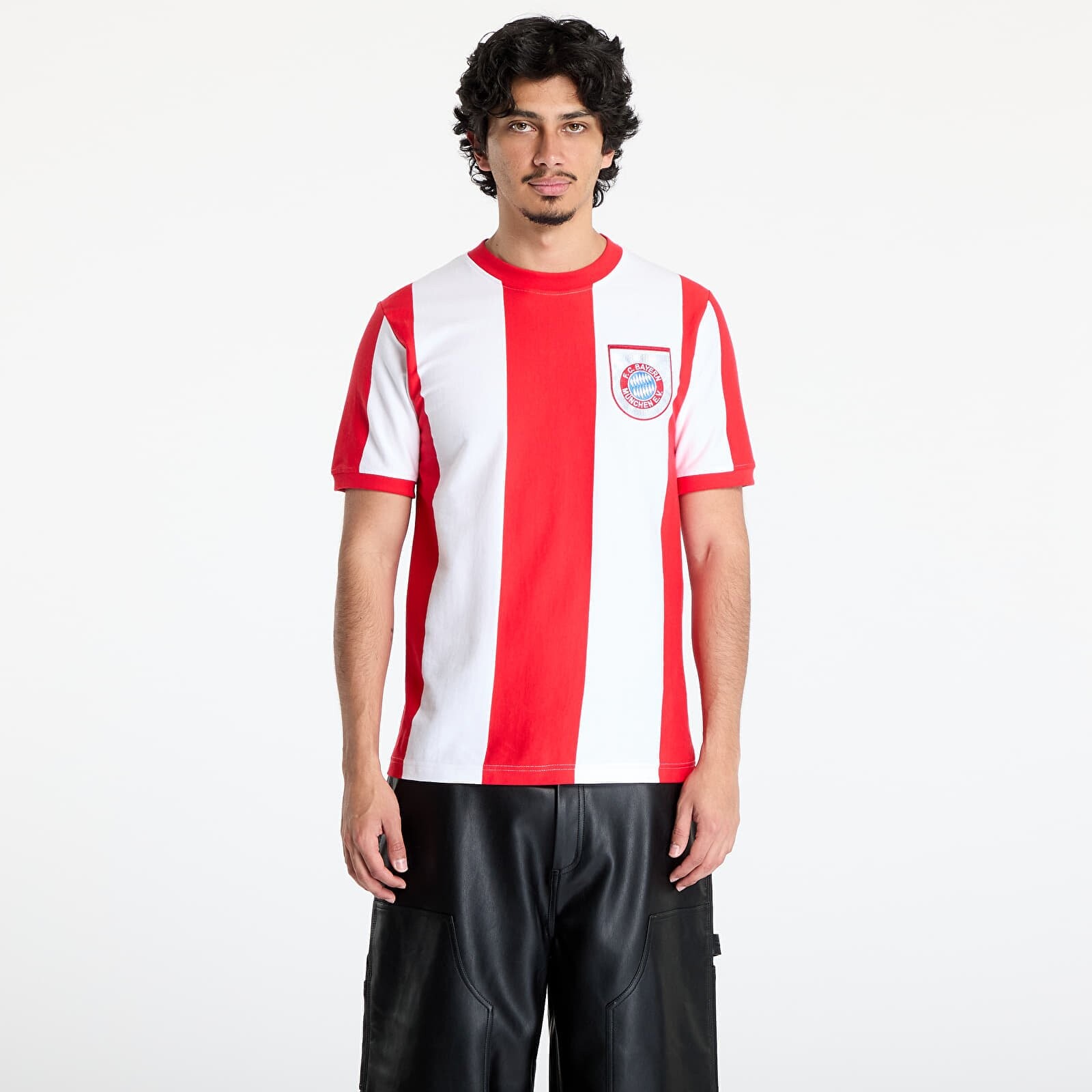 Dres COPA FC Bayern München 1971 - 72 Retro Football Shirt UNISEX Red/ White XL