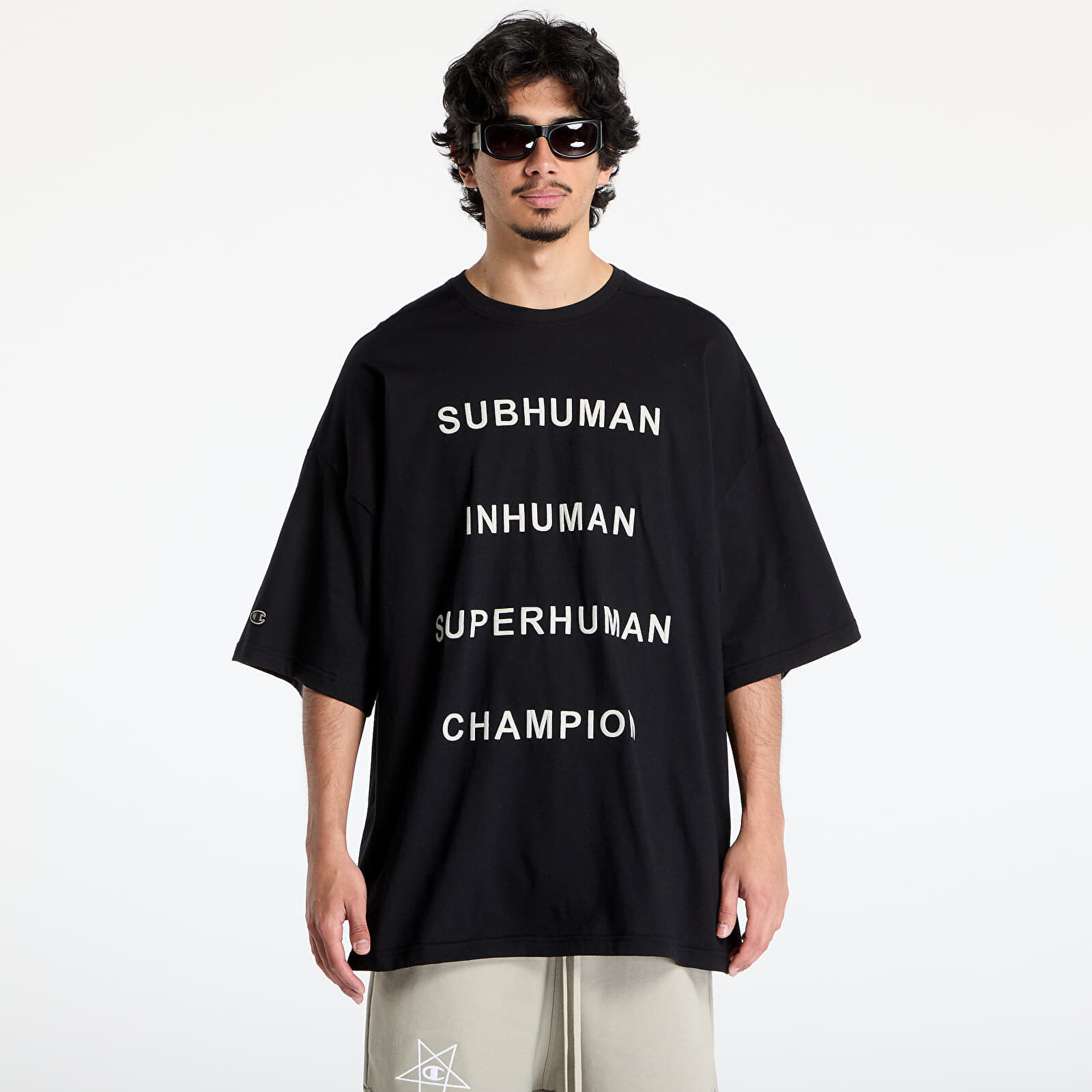 Tričko Rick Owens DRKSHDW x Champion Tommy Tee Black XXL