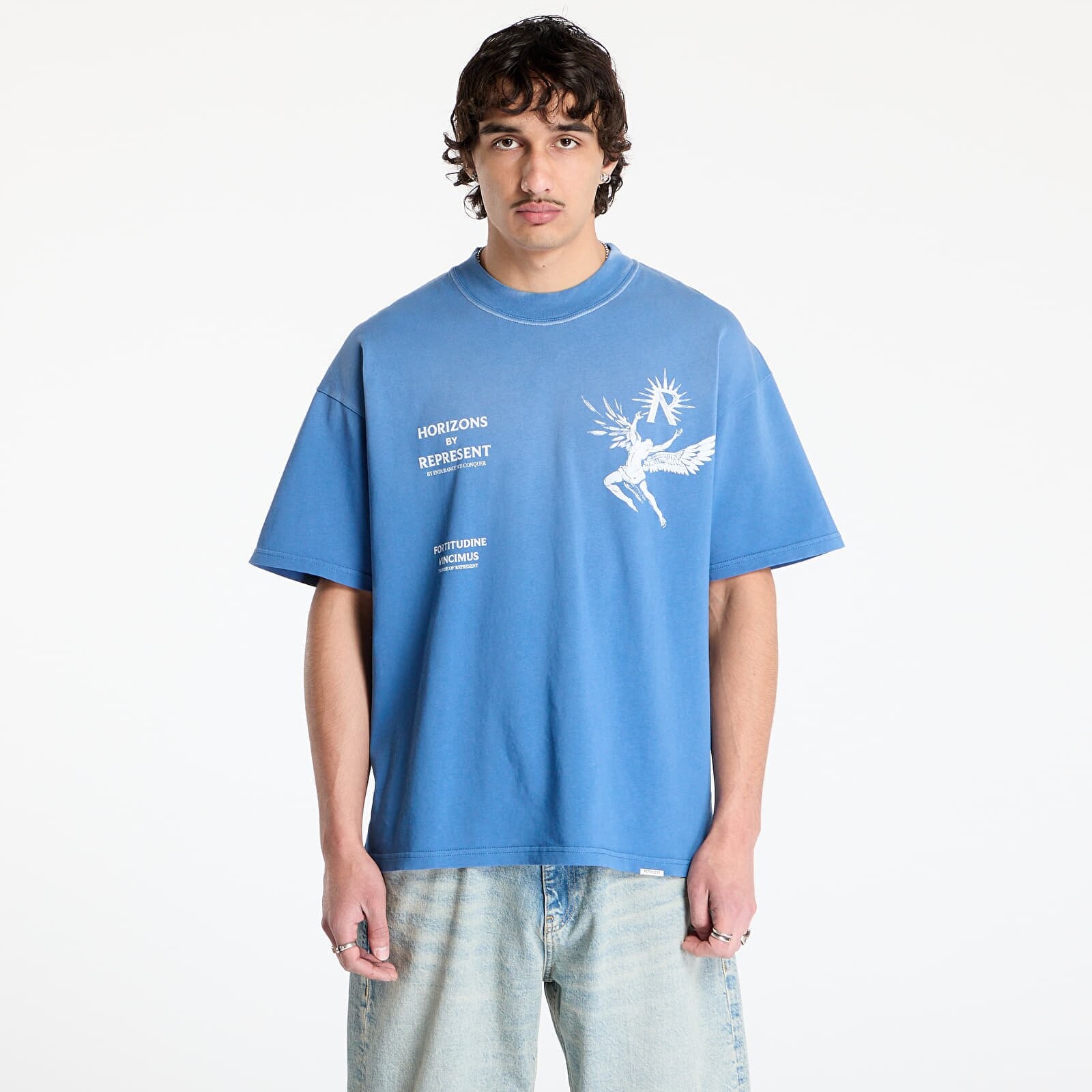 Tričko REPRESENT Icarus T-Shirt Sky Blue L