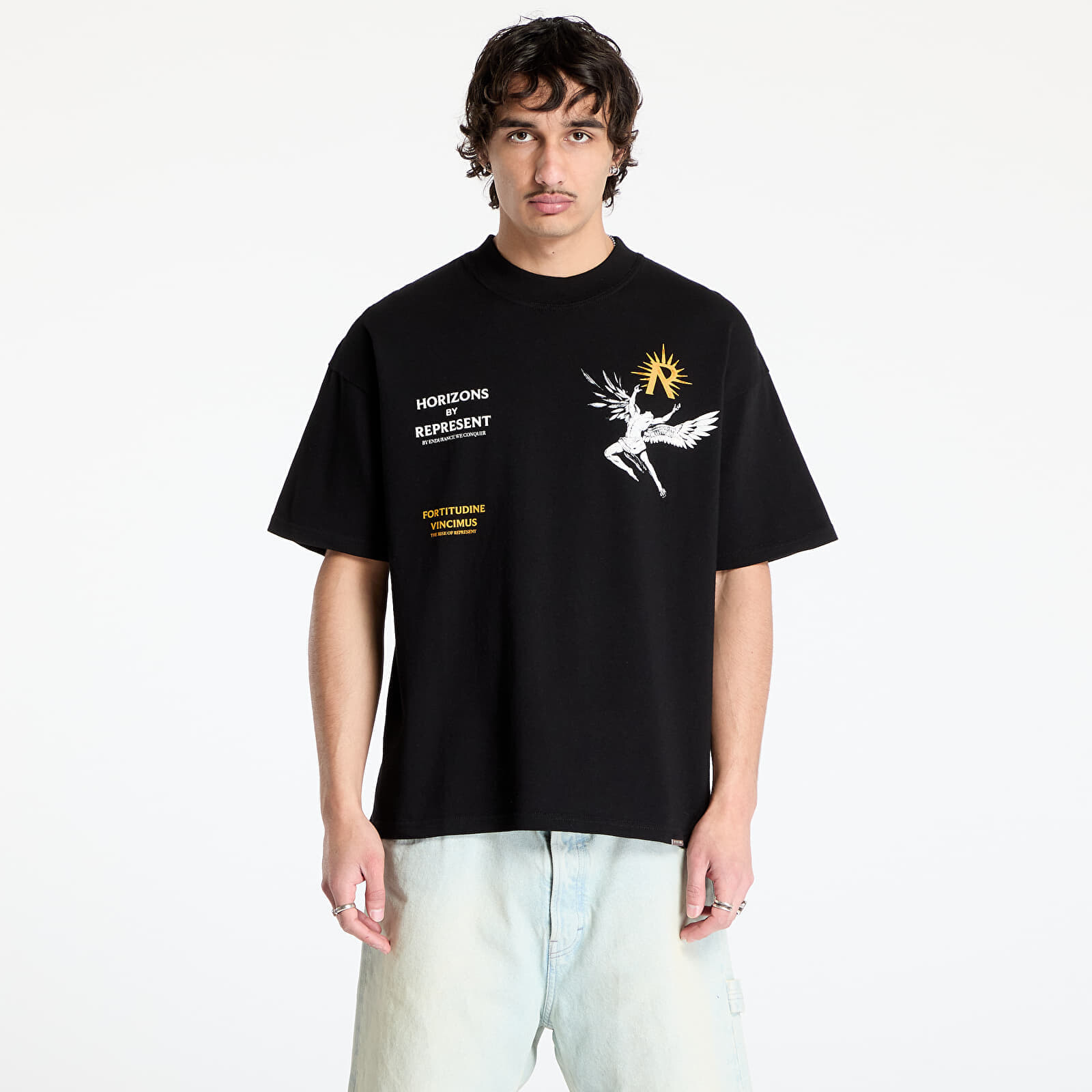 Tričko REPRESENT Icarus T-Shirt Jet Black S