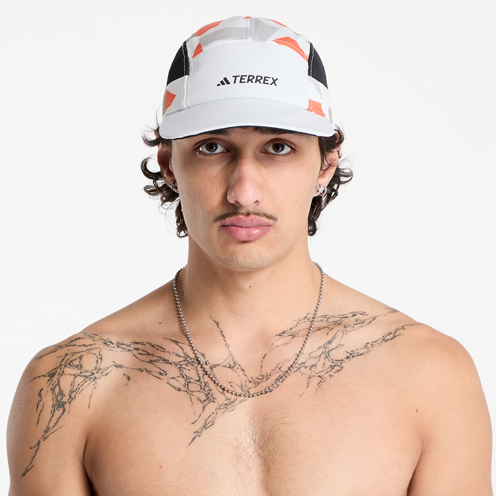 Šiltovka adidas Terrex Climacool 5Panel Graphic Cap White/ Semi Impact Orange/ Black XS