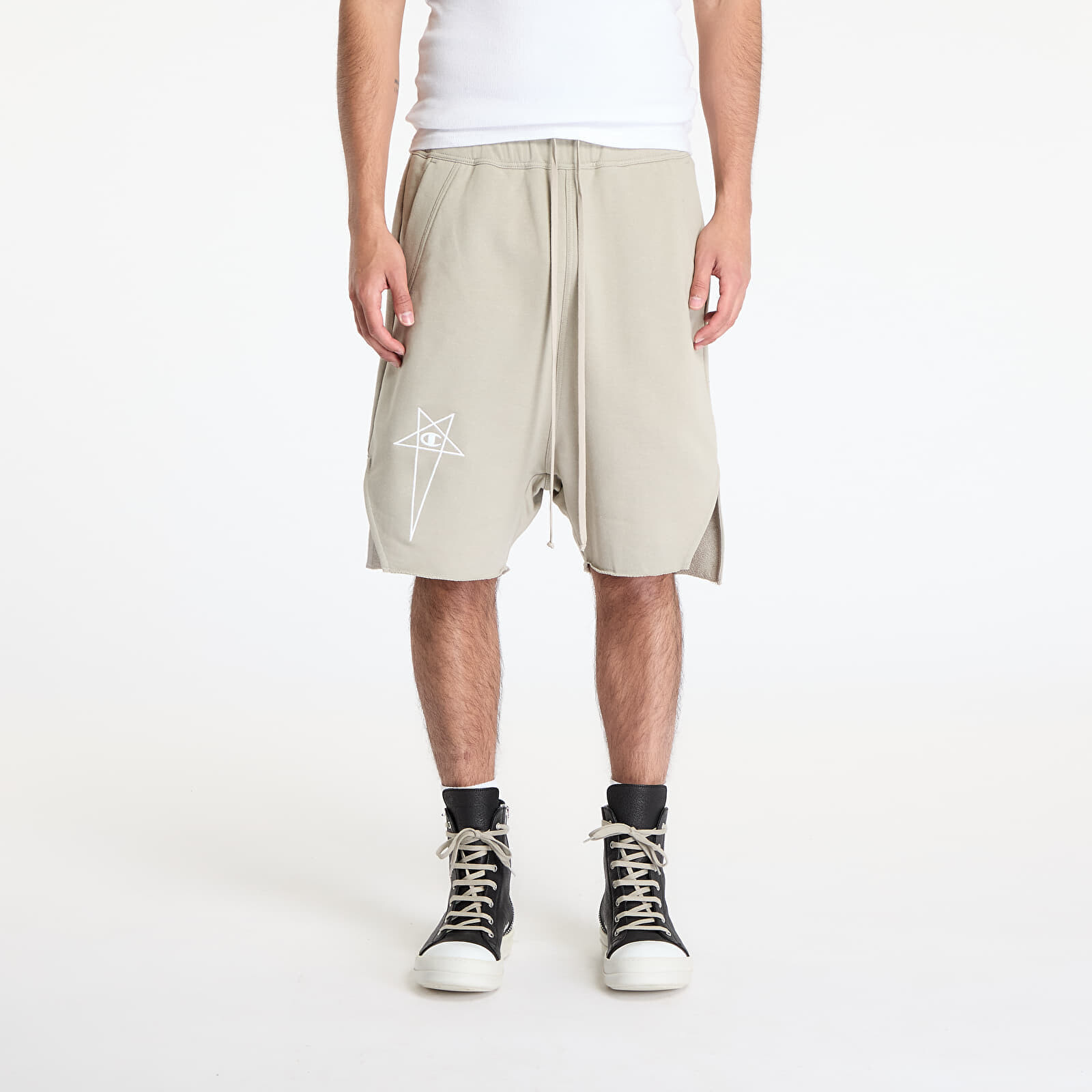 Šortky Rick Owens DRKSHDW x Champion Beveled Pods Pearl L