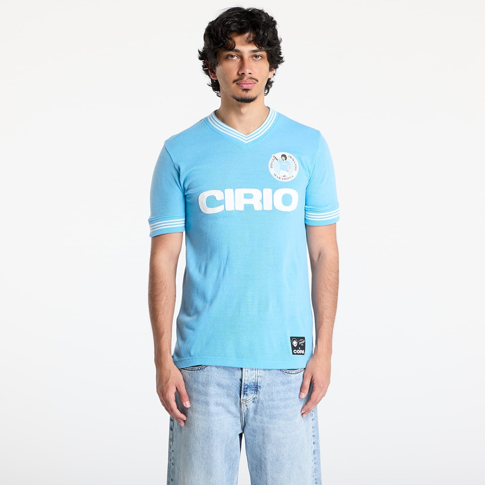 Dres COPA Maradona x COPA Napoli 1984 Retro Football Shirt UNISEX Blue L