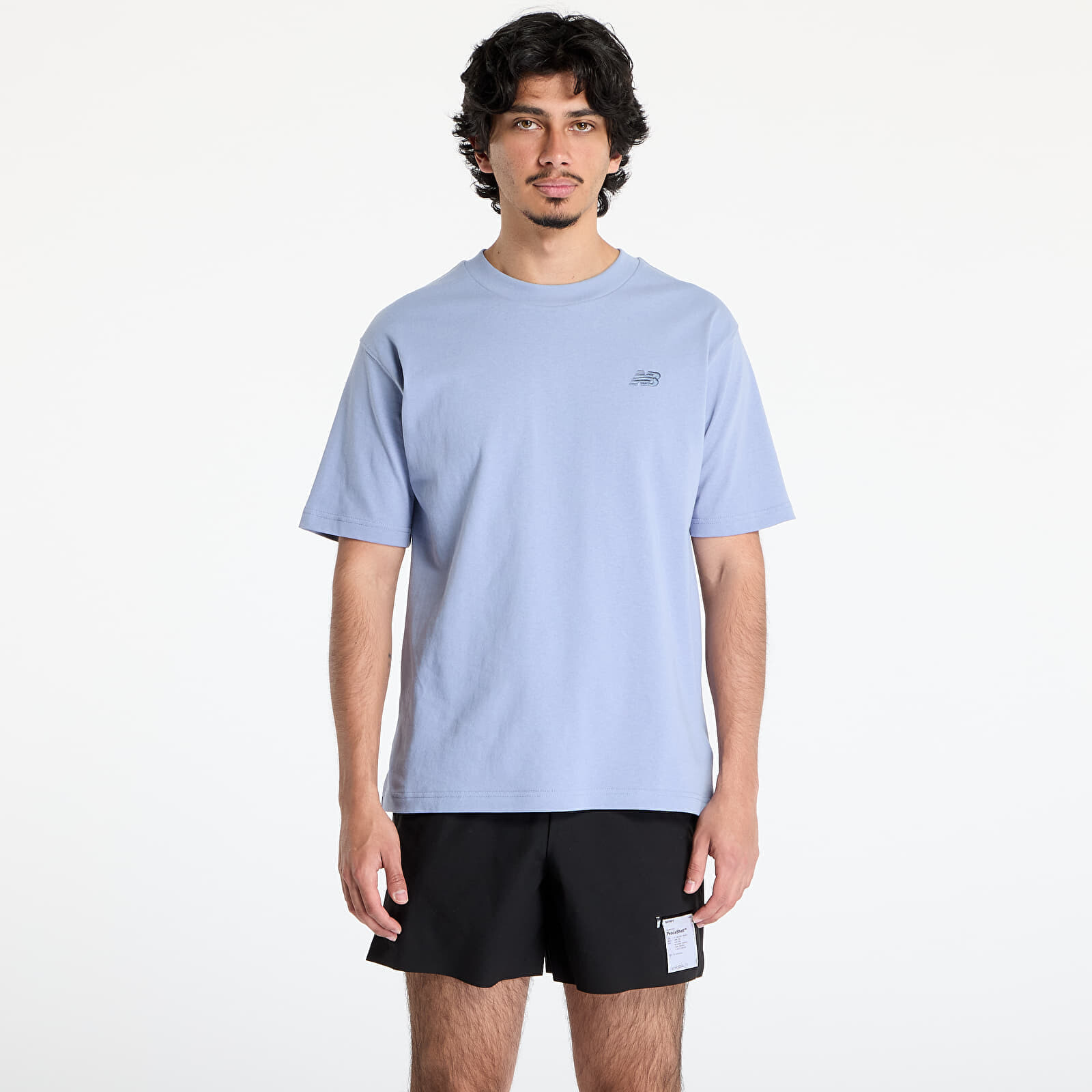Tričko New Balance Athletics Cotton T-Shirt Dusk Shower L