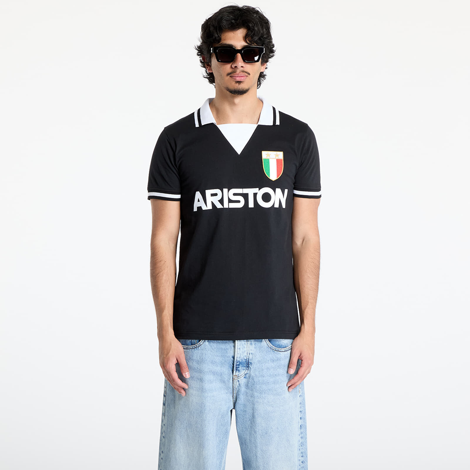Dres COPA Juventus 1986 - 87 Away Retro Football Shirt UNISEX Black L