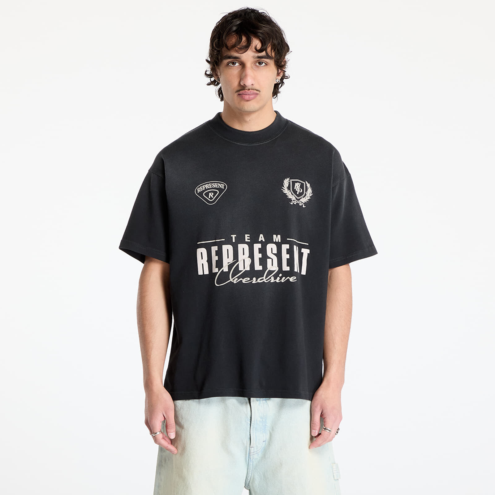 Tričko REPRESENT World Championship T-Shirt Stained Black XL