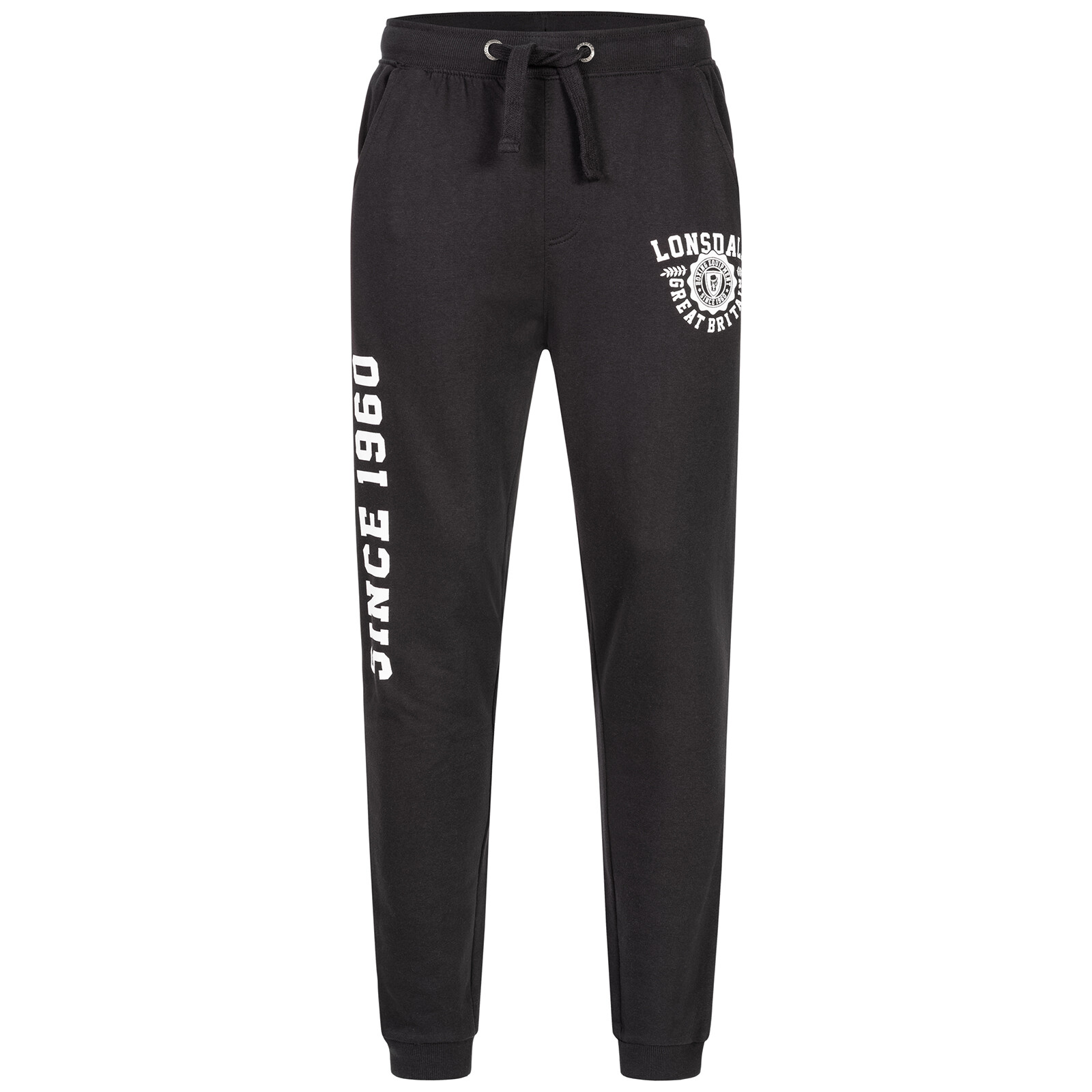 Pánske tepláky Lonsdale 117151-Black/White