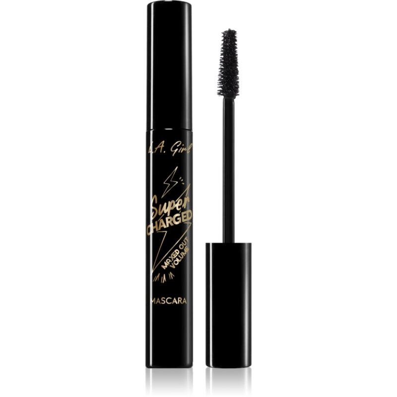 L.A. Girl Cosmetics Super Charged riasenka pre objem a natočenie rias odtieň Black 12 ml