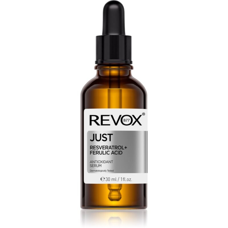 Revox B77 JUST Resveratrol + Ferulic Acid antioxidačné sérum na tvár a krk 30 ml