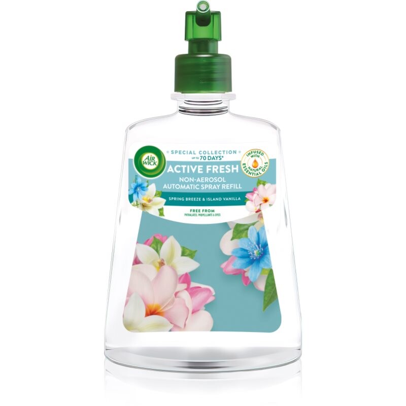 Air Wick Active Fresh Spring Breeze & Island Vanilla osviežovač vzduchu náhradná náplň 228 ml