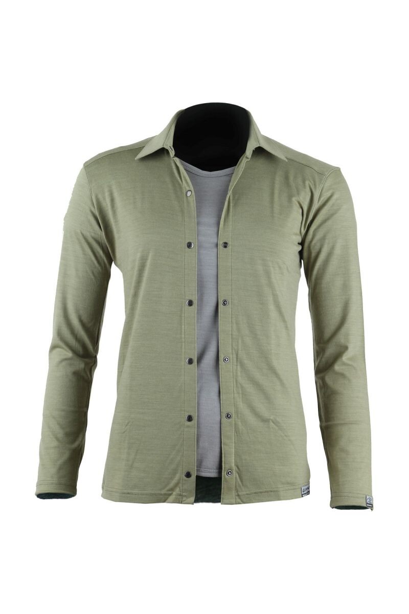 Lasting dámska merino košeľa AMANDA 6767 zelená Veľkosť: -M 8596445026511