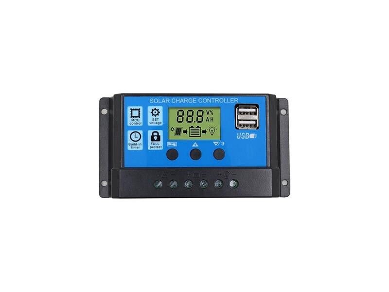 Solárny regulátor PWM SY3024H 12-24V/30A+USB pre Pb batérie