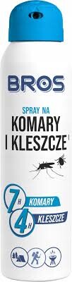 BROS repelent proti komárom a kliešťom 90 ml
