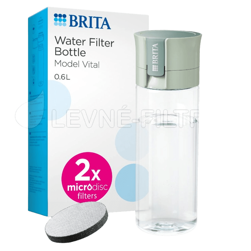 BRITA Fill&Go Vital filtračná fľaša na vodu, zelená 0.6 l