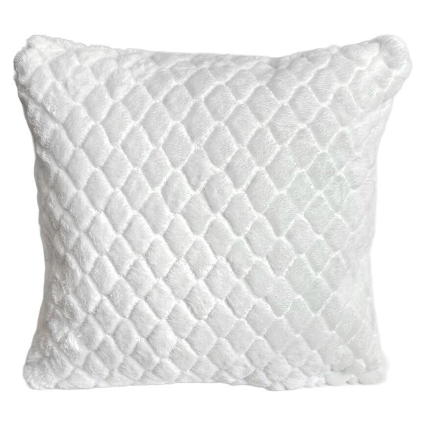 Dekoračná obliečka na vankúš KX239-101s 40x40 cm biela